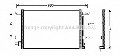 AVA QUALITY COOLING ai5238 -  Конденсатор, кондиционер
